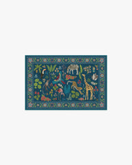 Jingle Jungle Royal Blue Rug by Iris Apfel