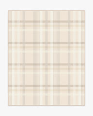 Charming Plaid Neutral Rug