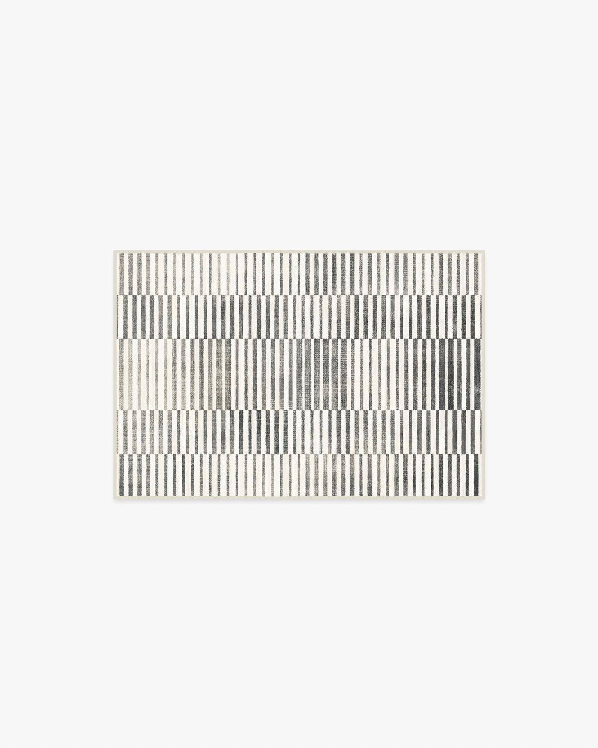Shadow Stripe Black & Cream Rug