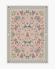 Flutterby Soft Rose Rug by Iris Apfel