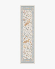 Newill Ivory & Blue Rug by Morris & Co.