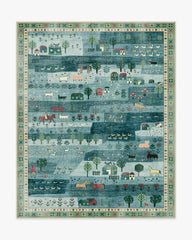 Alder Soft Blue Rug