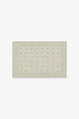 Palm Springs Ivory Stone Flatwoven Rug by Gray Malin