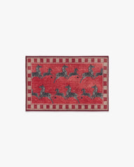 Zebras Red Rug by Scalamandré