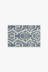 Dark Side Damask Delft Blue Rug