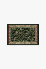 Bird & Pomegranate Teal Green Rug by Morris & Co.