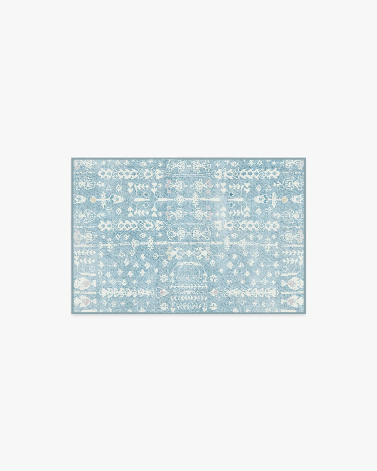 Palmetto Coastal Blue Rug by Gray Malin
