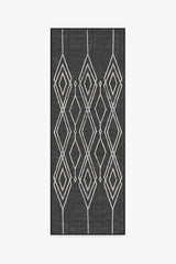 Gemma Lattice Black Outdoor Rug