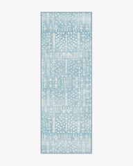Palmetto Coastal Blue Rug by Gray Malin
