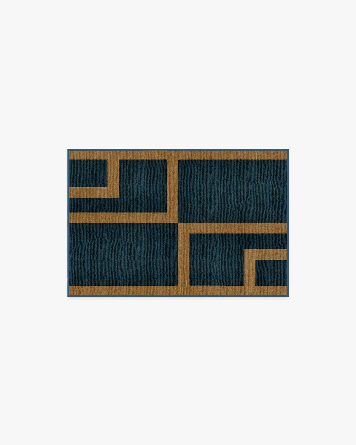 Aldo Indigo & Ochre Flatwoven Rug by The Local Project
