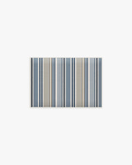 Tropez Stripe Blue & Natural Bath Mat