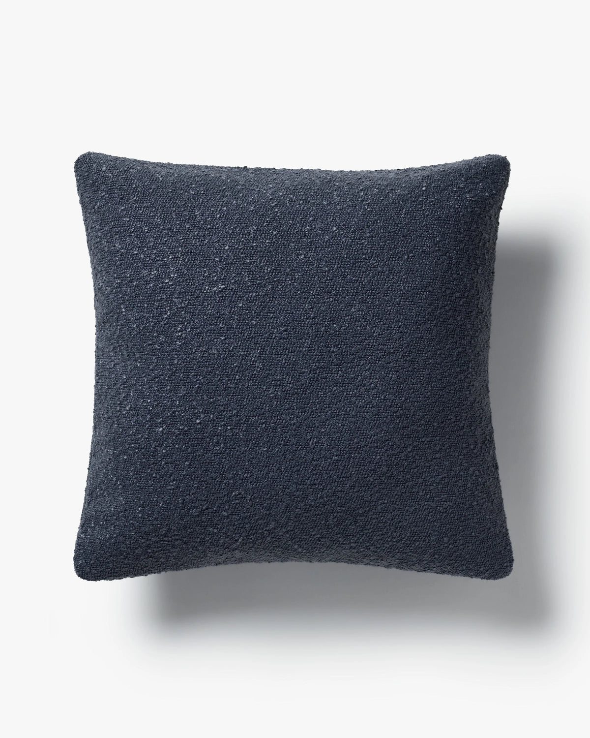Navy Boucle Throw Pillow