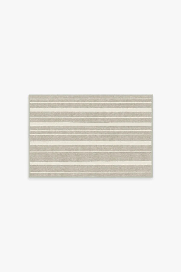 Hudson Stripe Stone Flatwoven Rug