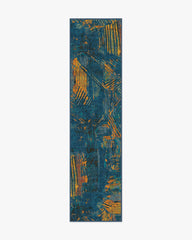 Sgraffito Royal Blue Flatwoven Rug by Malene Barnett