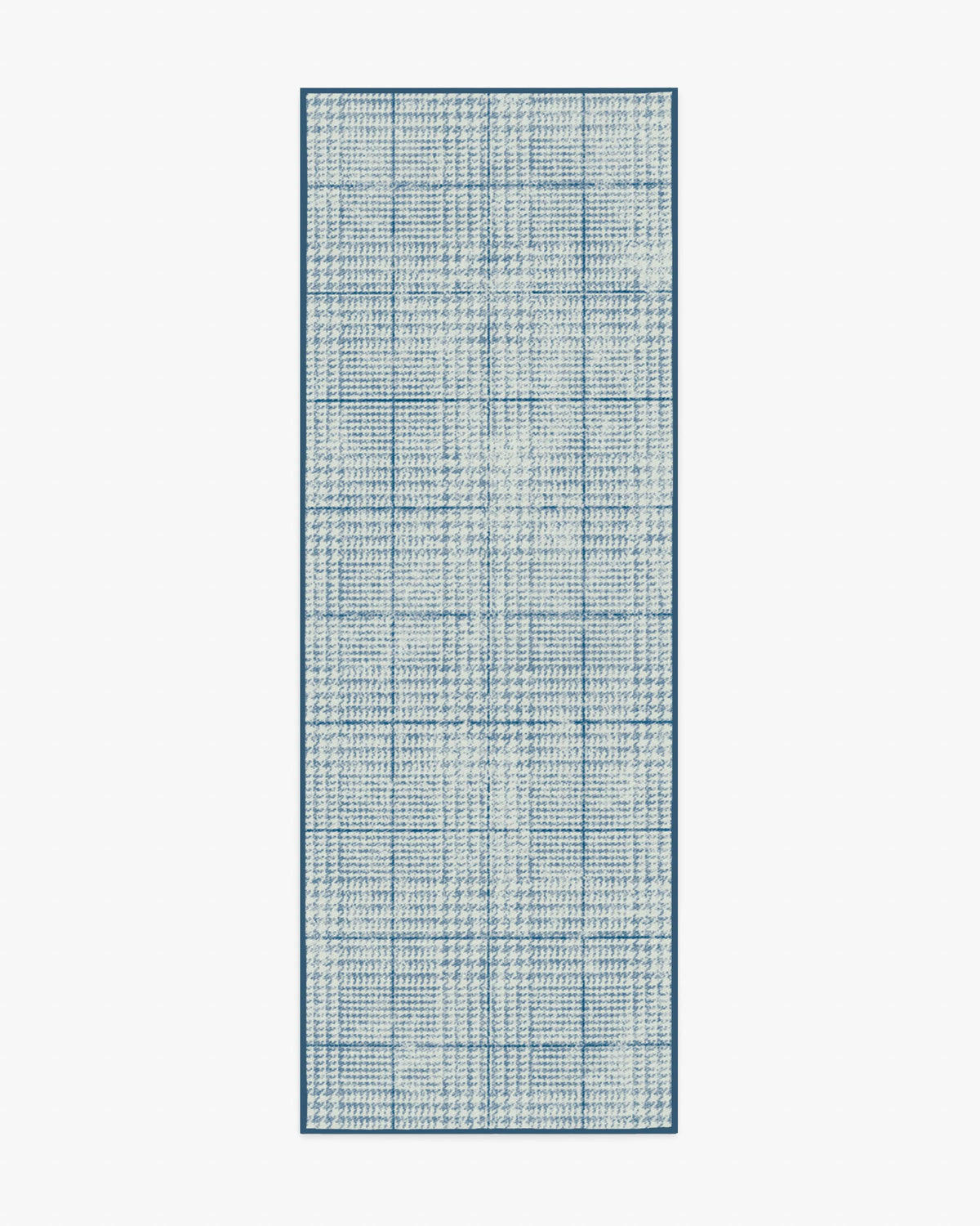 Glen Plaid Chambray & Navy Rug
