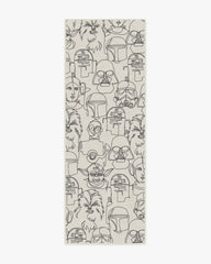 The Saga White & Black Rug