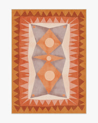 Hilma Papaya Outdoor Rug by Justina Blakeney