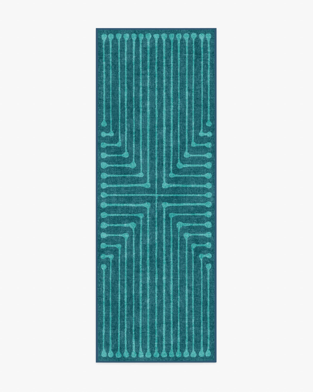 Inkdrop Blue & Teal Rug by Jonathan Adler