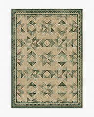 Louisa Tan & Green Rug
