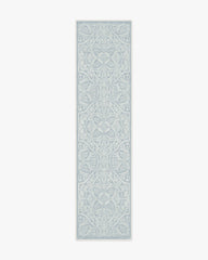 Winter Medallion Dusty Blue Rug