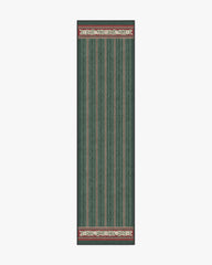 Fruit Stripe Spruce Green Flatwoven Rug by Morris & Co.