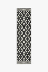 Cleo Trellis Black Outdoor Rug