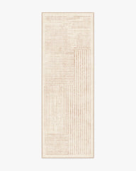 Linear Oasis Neutral Flatwoven Rug