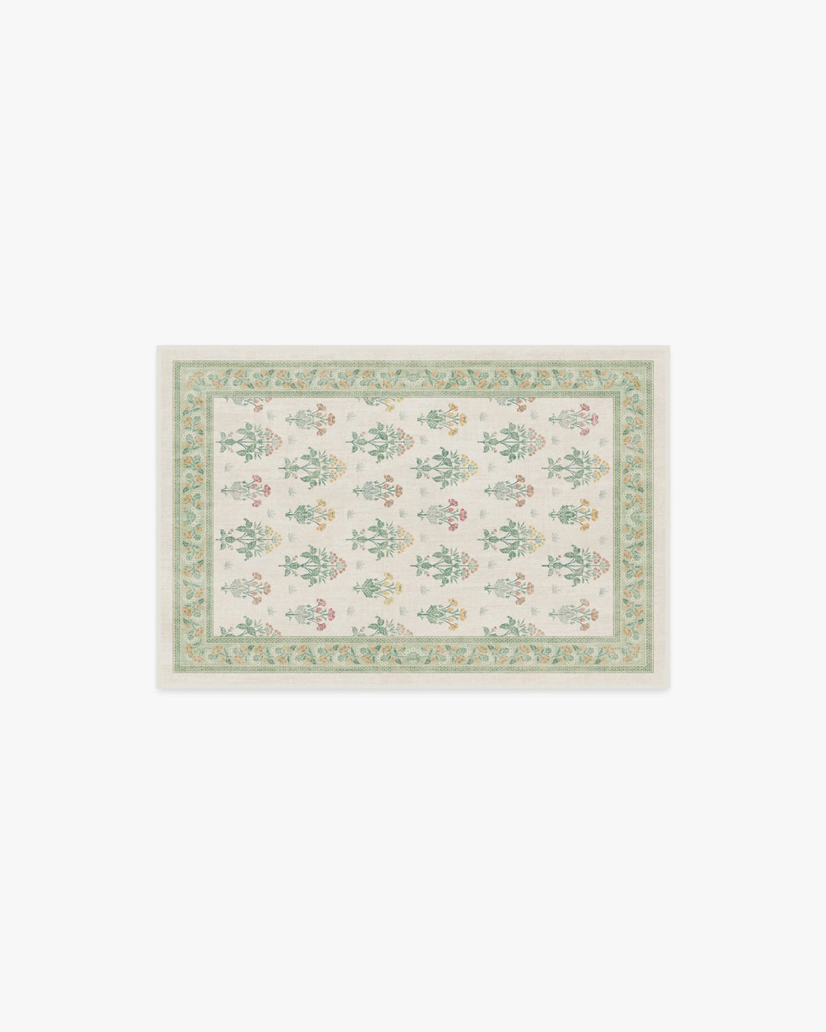 Meadow Sweet Ivory & Green Rug by Morris & Co.