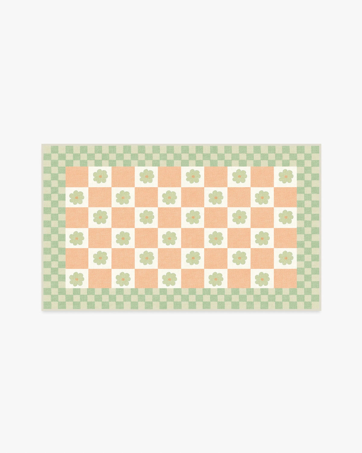 Mini Daisy Checkerboard Rug
