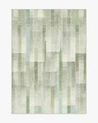 Solar Drift Silver Green Flatwoven Rug