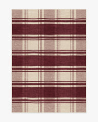 Easton Plaid Burgundy Rug