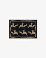 Zebras Black & Natural Rug by Scalamandré