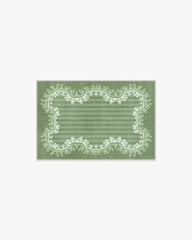 Oxbow Botanical Green Flatwoven Rug by Sanderson