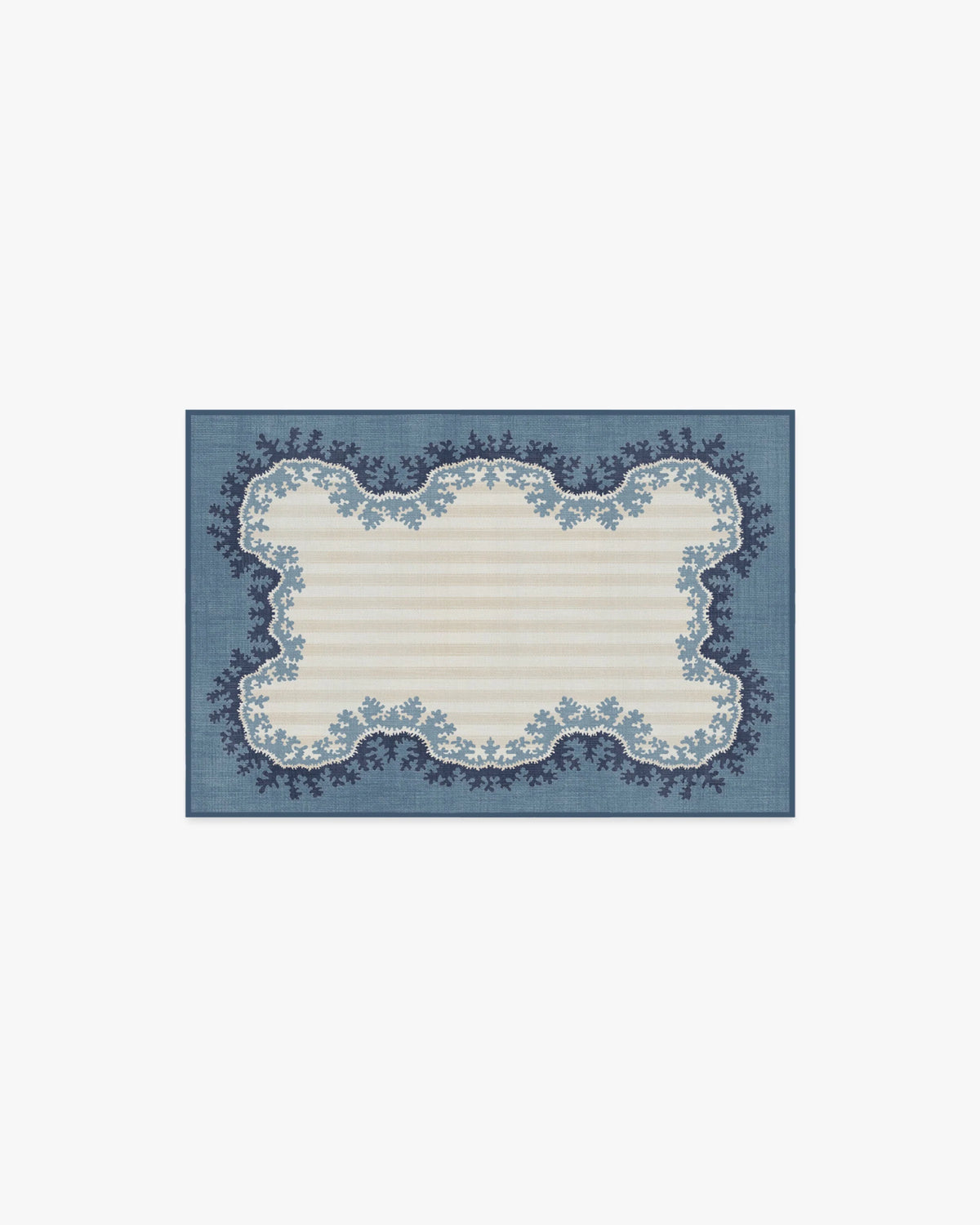 Oxbow Indigo Flatwoven Rug by Sanderson