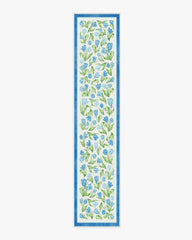 Garden Party Blue Flatwoven Rug by Mrs. Alice
