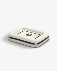 Classic Monogram Ivory Woven Pet Bed, Medium by Jonathan Adler