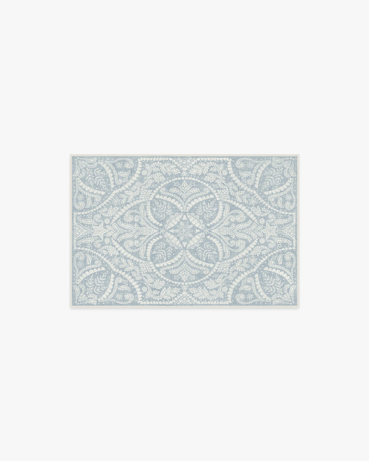 Winter Medallion Dusty Blue Rug