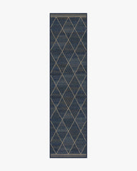 Harlequin Trellis Natural Navy Re-Jute Rug