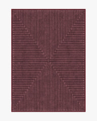 Inkdrop Burgundy Rug by Jonathan Adler