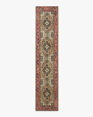 Santiago Camel & Scarlet Rug