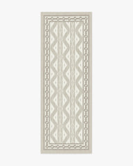 Ava Ikat Beige Flatwoven Rug by Mrs. Alice