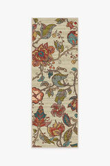 Frida Floral Natural Flatwoven Rug