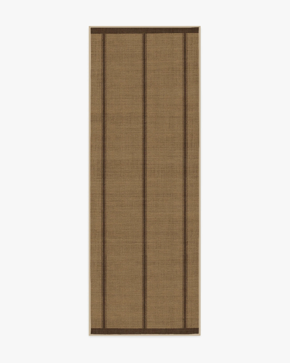 Harvest Stripe Brown Re-Jute Rug by Architectural Digest