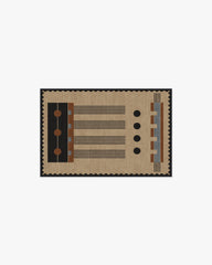 Kasi Black & Tan Flatwoven Rug by Architectural Digest