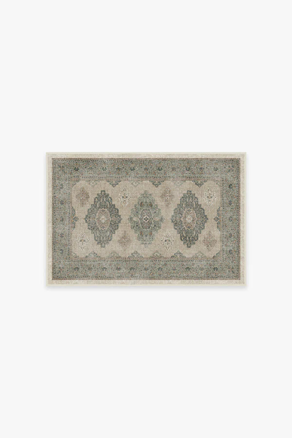 Maxine Natural Sage Flatwoven Rug