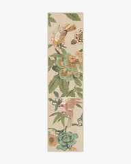 Bamboo & Bird Blush & Jade Flatwoven Rug by Sanderson